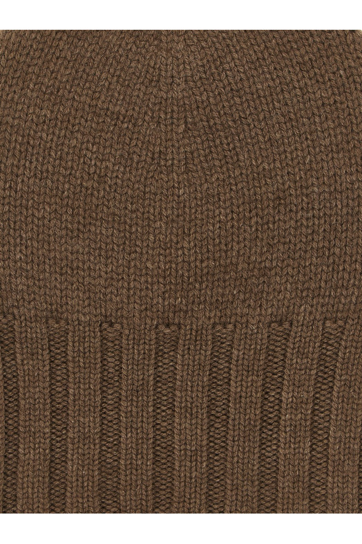 Кашемірова шапка-біні коричнева CD6081F5277 Кашемірова шапка-біні коричнева CD6081F5277