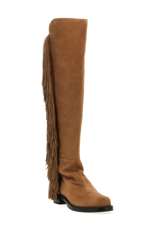 '5050 bold fringe' boots Beige '5050 bold fringe' boots Beige