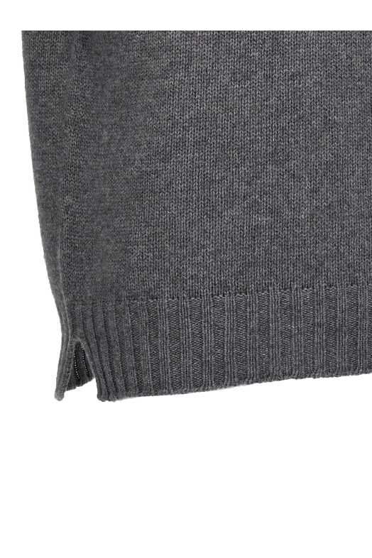 Вовняний светр з капюшоном Сірий MA'RY'YA YNK043B5