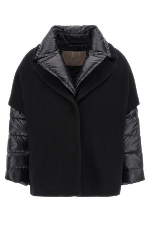 Вставка для капюшона в пуховик, черный HERNO PI00118DR334159300 Вставка для капюшона в пуховик, черный HERNO PI00118DR334159300