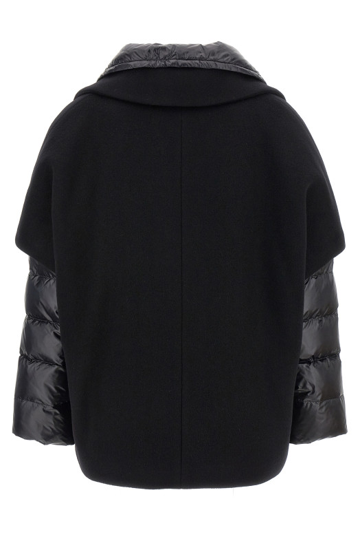 Hood insert down jacket Black