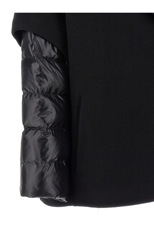 Hood insert down jacket Black