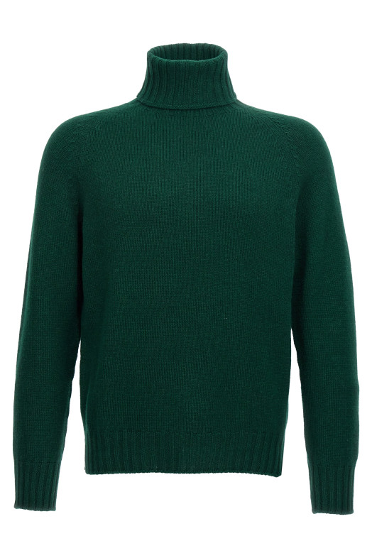 High neck sweater Green