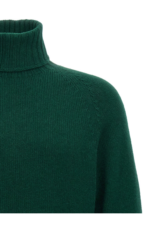 High neck sweater Green
