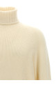High neck sweater White