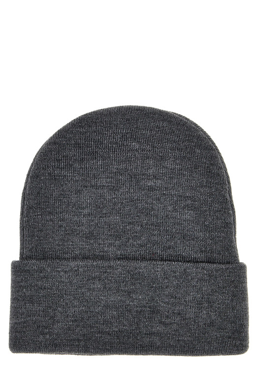 Logo embroidery beanie Gray
