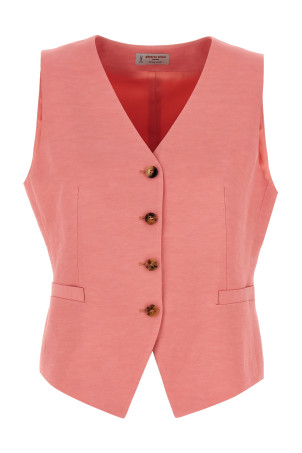 Льняной вискозный жилет Pink ALBERTO BIANI GG817VI009149 Льняной вискозный жилет Pink ALBERTO BIANI GG817VI009149