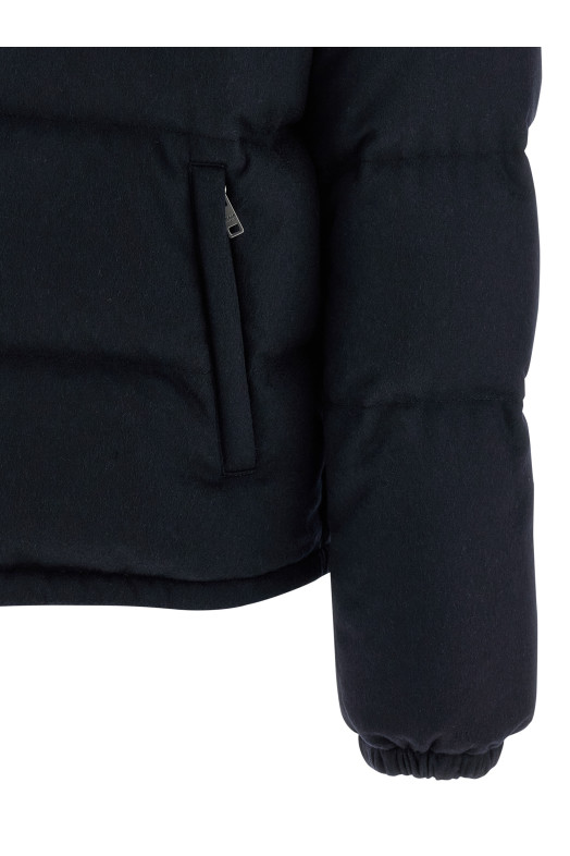 Кашемировый пуховик Синий PRADA SGC921SOOO17XTF0008