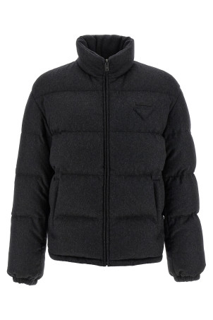Cashmere down jacket Gray