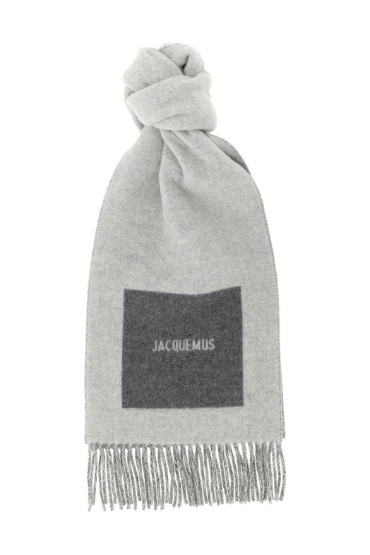 'L'Echarpe Rond Carré' scarf Gray