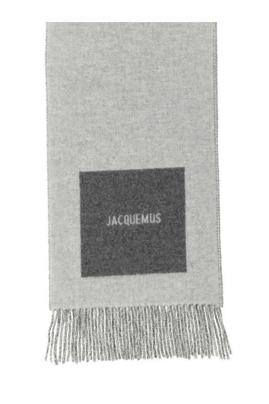'L'Echarpe Rond Carré' scarf Gray