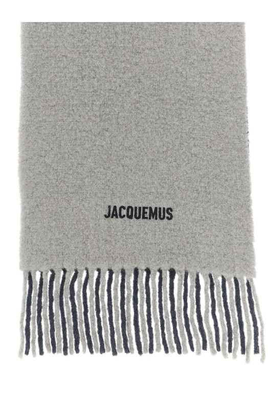 Шарф «LJACQUEMUS 'Echarpe Moisson» Сірий 23HACU00574AOT4032915 Шарф «LJACQUEMUS 'Echarpe Moisson» Сірий 23HACU00574AOT4032915