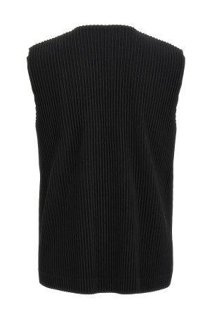 Плісирований жилет Чорний HOMME PLISSE' ISSEY MIYAKE HP58JE51115 Плісирований жилет Чорний HOMME PLISSE' ISSEY MIYAKE HP58JE51115