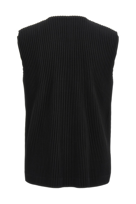 Плісирований жилет Чорний HOMME PLISSE' ISSEY MIYAKE HP58JE51115 Плісирований жилет Чорний HOMME PLISSE' ISSEY MIYAKE HP58JE51115