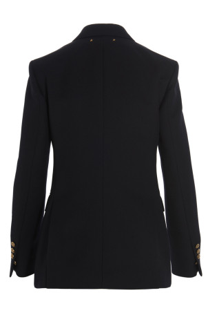 Двубортный блейзер синий GOLDEN GOOSE GWP00829P0006195048650486 Двубортный блейзер синий GOLDEN GOOSE GWP00829P0006195048650486