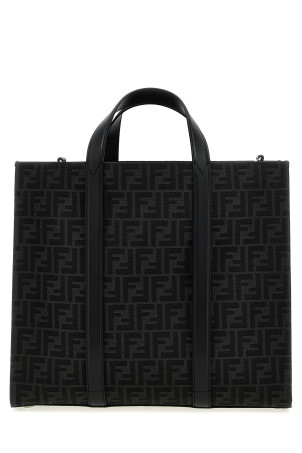 FF жаккардовая сумка для покупок Черная FENDI 7VA390AG0MF0NPN FF жаккардовая сумка для покупок Черная FENDI 7VA390AG0MF0NPN
