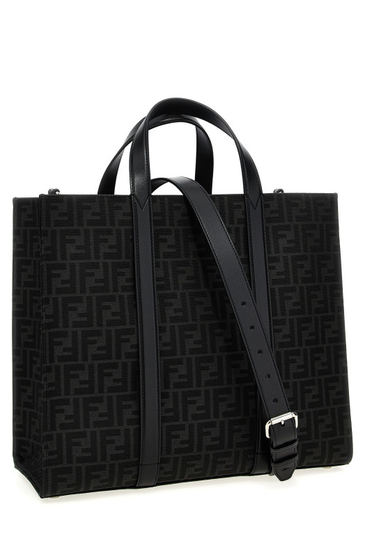 FF jacquard shopper Black