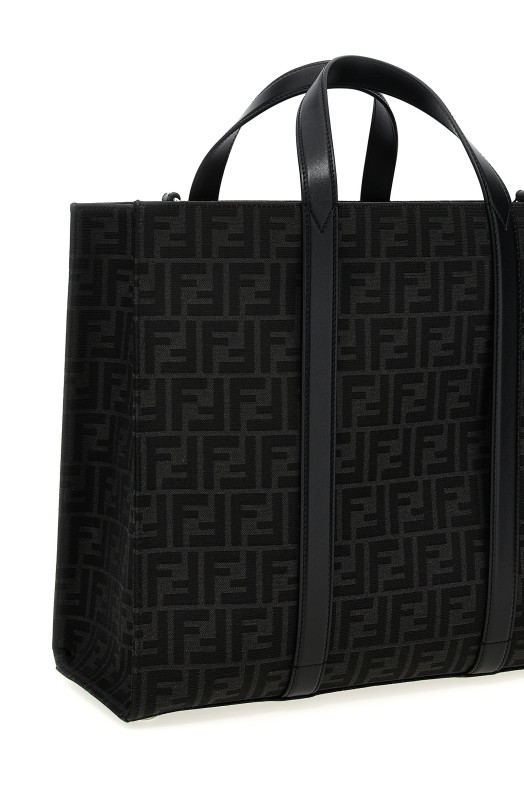 FF jacquard shopper Black