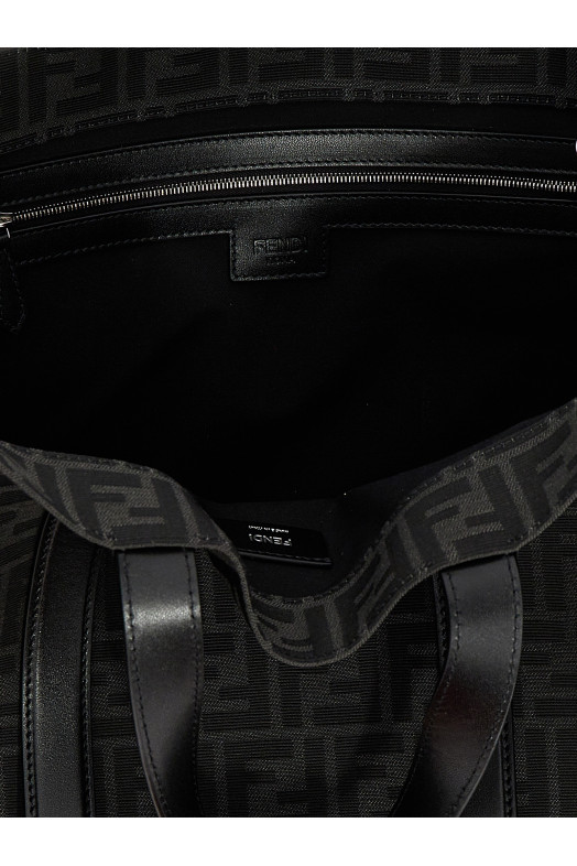 FF jacquard shopper Black