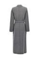 Double-breasted knit coat Gray Double-breasted knit coat Gray