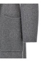 Double-breasted knit coat Gray Double-breasted knit coat Gray