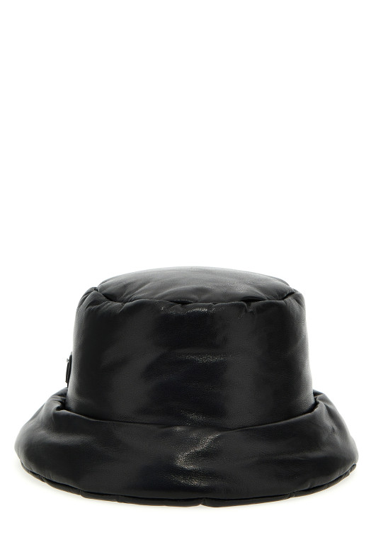 Nappa bucket hat Black