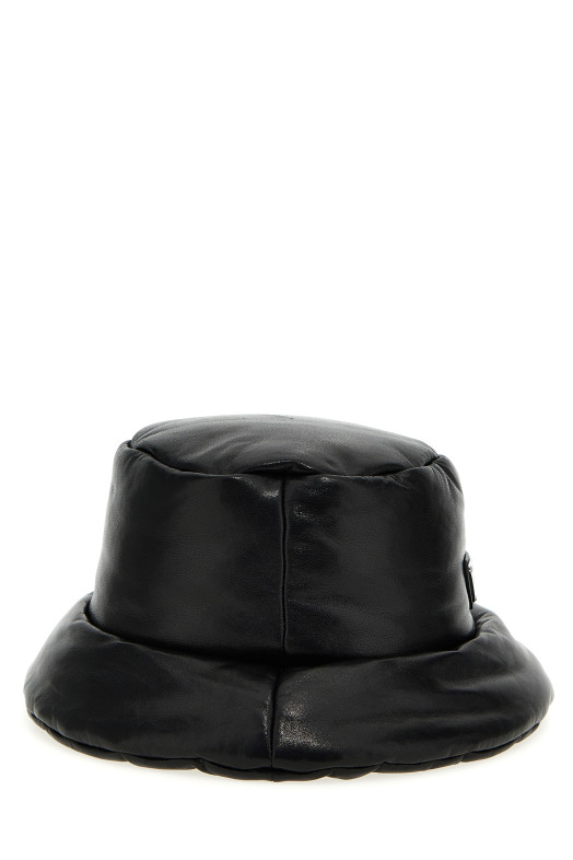 Nappa bucket hat Black