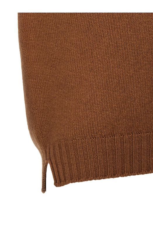 Crew-Neck Sweater Brown