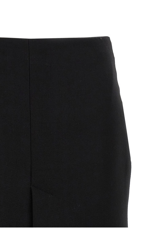 Crêpe skirt Black