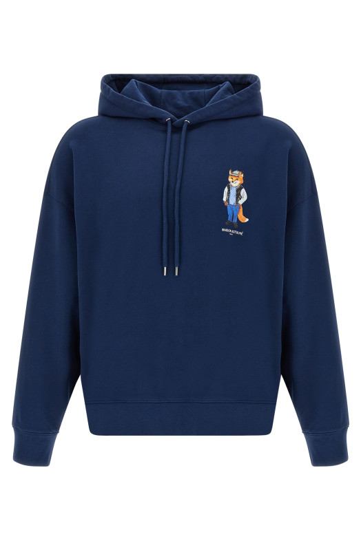 'Dressed Fox' hoodie Blue