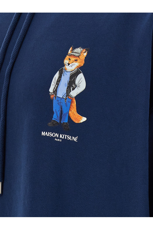 'Dressed Fox' hoodie Blue
