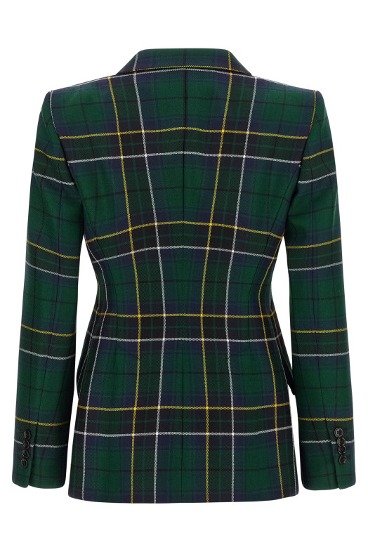 Блейзер с заостренными плечами Зеленый 842110QJAFI4348