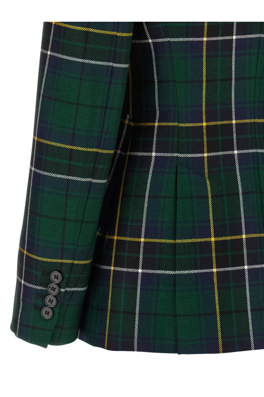 Блейзер с заостренными плечами Зеленый 842110QJAFI4348