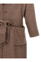 Single-breasted wool coat Beige