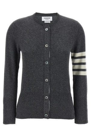 'Classic Cashmere 4-Bar' cardigan Gray