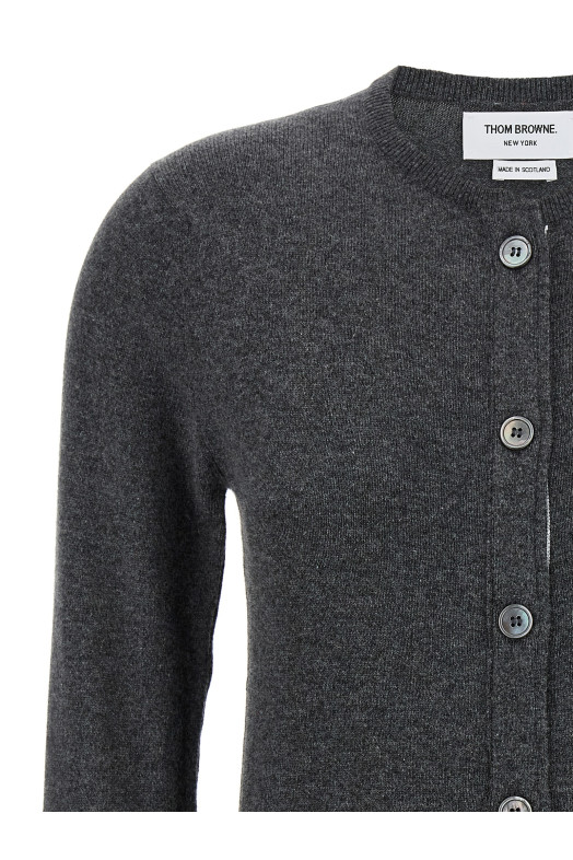'Classic Cashmere 4-Bar' cardigan Gray