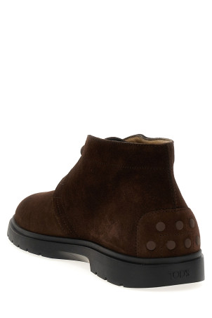 Замшеві чоботи коричневі TOD'S XXM59K00D80RE0S611 Замшеві чоботи коричневі TOD'S XXM59K00D80RE0S611
