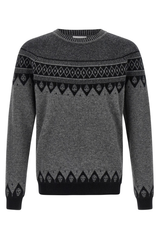 Светр «Череп» Сірий 839663Q1BD51363