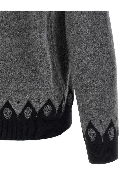 Светр «Череп» Сірий 839663Q1BD51363