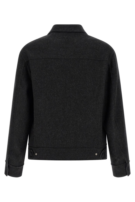 Сорочка з тканини Lenci Сіра AMI PARIS UJK847WO0009021 Сорочка з тканини Lenci Сіра AMI PARIS UJK847WO0009021