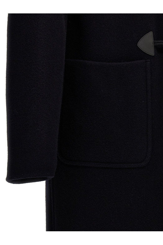 Довге пальто-монтгомері Синє PRADA SGC3611Z83F0008 Довге пальто-монтгомері Синє PRADA SGC3611Z83F0008