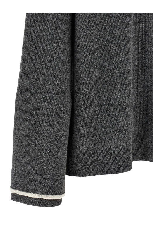 Світшот з капюшоном Сірий BRUNELLO CUCINELLI M16222709CUA25 Світшот з капюшоном Сірий BRUNELLO CUCINELLI M16222709CUA25