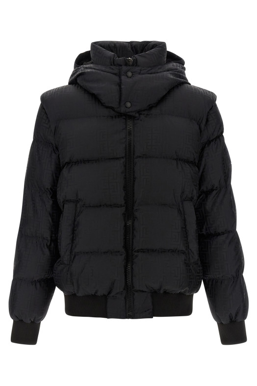 'Monogram PB Labirinto' down jacket Black 'Monogram PB Labirinto' down jacket Black