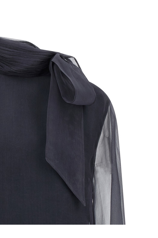 Crispy Silk blouse Gray Crispy Silk blouse Gray