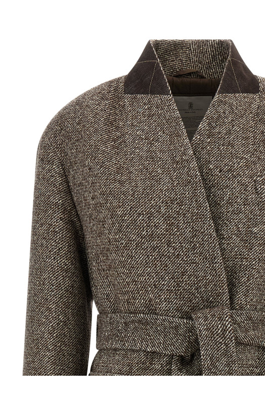 Single-breasted coat Brown Single-breasted coat Brown