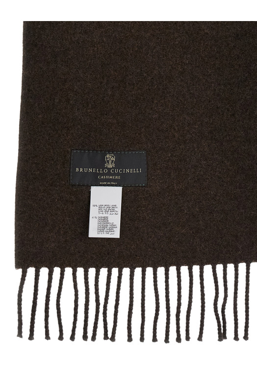 Hooded scarf Brown