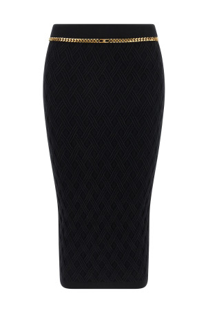Діамантова спідниця Чорна ELISABETTA FRANCHI GK20B56E2110 Діамантова спідниця Чорна ELISABETTA FRANCHI GK20B56E2110