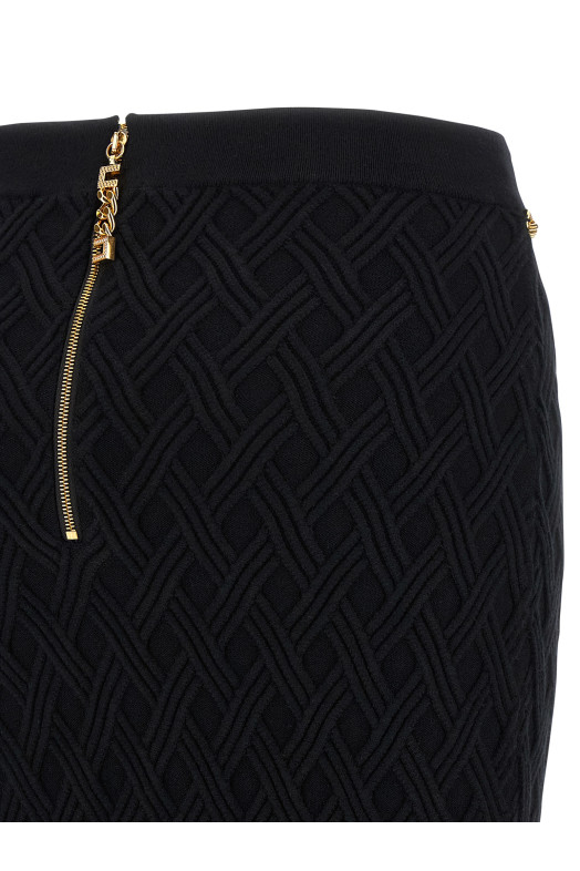 Діамантова спідниця Чорна ELISABETTA FRANCHI GK20B56E2110 Діамантова спідниця Чорна ELISABETTA FRANCHI GK20B56E2110