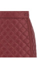Квадратна спідниця з стьобаним візерунком, бордо MONCLER K20932D00036597YG437