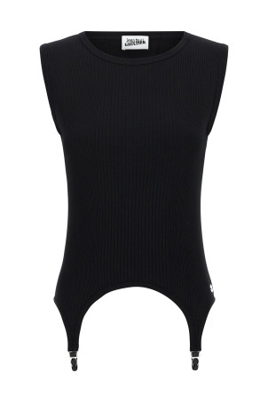 'The Black Garter' tank top Black